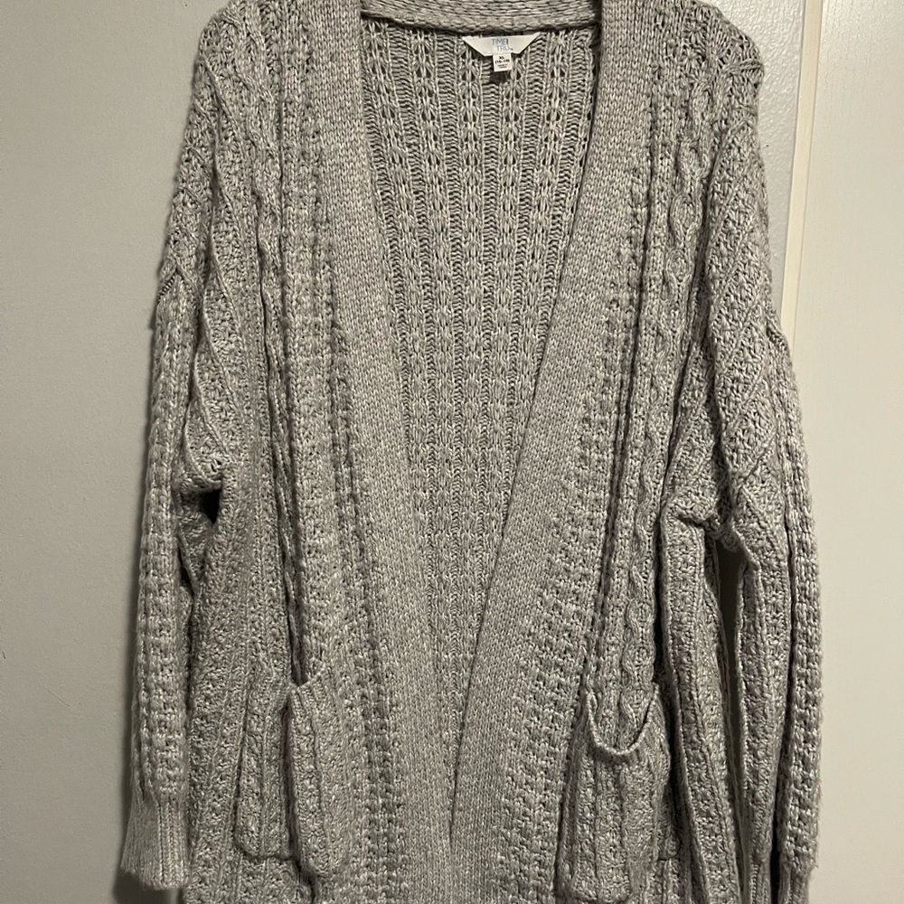 XL GRAY CARDIGAN
